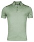 Thomas Maine Fine Merino Pullover Polo Collar Short Sleeve Single Knit Licht Groen