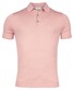 Thomas Maine Fine Merino Pullover Polo Collar Short Sleeve Single Knit Old Rose