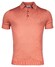 Thomas Maine Fine Merino Pullover Polo Collar Short Sleeve Single Knit Polo Coral
