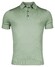 Thomas Maine Fine Merino Pullover Polo Collar Short Sleeve Single Knit Poloshirt Light Green