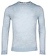 Thomas Maine Fine Merino Single Knit Crew Neck Trui Licht Blauw