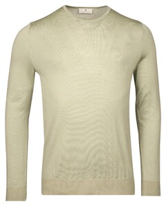 Thomas Maine Fine Merino Single Knit Crew Neck Trui Soft Green