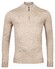 Thomas Maine Fine Merino Skipper Half Zip Single Knit Trui Beige
