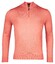Thomas Maine Fine Merino Skipper Half Zip Single Knit Trui Coral
