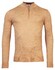 Thomas Maine Fine Merino Skipper Half Zip Single Knit Trui Golden Sand
