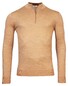 Thomas Maine Fine Merino Skipper Half Zip Single Knit Trui Golden Sand