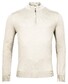 Thomas Maine Fine Merino Skipper Half Zip Single Knit Trui Kitt