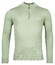 Thomas Maine Fine Merino Skipper Half Zip Single Knit Trui Licht Groen