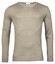 Thomas Maine Fine Merino V-Neck Single Knit Trui Greige
