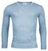 Thomas Maine Fine Merino V-Neck Single Knit Trui Licht Blauw