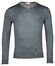 Thomas Maine Fine Merino V-Neck Uni Single Knit Trui Grijsblauw