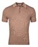 Thomas Maine Fine Rib-Knit Pullover Poloshirt Polo Greige