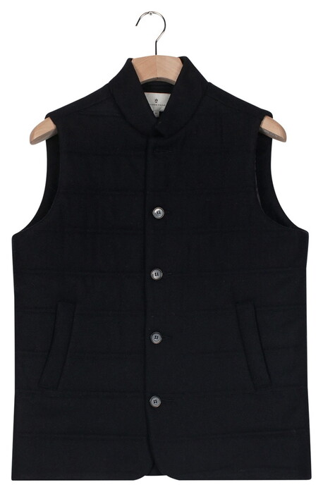 Thomas Maine Forli Wool Blend Body-Warmer Navy