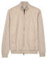 Thomas Maine Front Suedine Cardigan Zip Vest Licht Grijs Melange