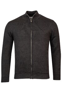 Thomas Maine Full Lined Cardigan Zip Vest Antraciet