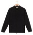 Thomas Maine Full Two-Way Zip Half Milano Knit Double Chest Pocket Vest Navy