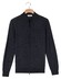 Thomas Maine Full Two-Way Zip Single Knit Merino Wool Subtle Color Mélange Vest Indigo
