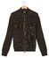 Thomas Maine Full Two-Way Zip With Lining Half Cardigan Rib Knit Vest Donker Groen