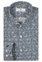Thomas Maine Geometric Pattern Poplin Roma Modern Kent Overhemd Navy-Wit