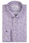 Thomas Maine Geometric Pattern Roma Modern Kent Two-Ply Cotton Overhemd Mauve