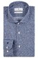 Thomas Maine Geometric Pattern Roma Modern Kent Two-Ply Cotton Overhemd Navy