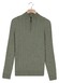 Thomas Maine Half Zip Allover Cable Knit Luxury Merino Cashmere Trui Licht Groen