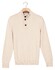 Thomas Maine Half Zip Buttons Fine Lambswool Single Knit Trui Kitt