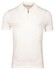Thomas Maine Half Zip Collar Single Knit Fine Merino Short Sleeve Polo Ecru