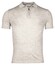 Thomas Maine Half Zip Collar Single Knit Fine Merino Short Sleeve Polo Licht Grijs
