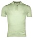 Thomas Maine Half Zip Collar Single Knit Fine Merino Short Sleeve Polo Soft Green