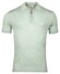 Thomas Maine Half Zip Collar Single Knit Fine Merino Short Sleeve Polo Soft Mint