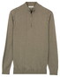 Thomas Maine Half Zip Fine Lyocell Cotton Silk Single Knit Trui Groen