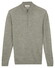 Thomas Maine Half Zip Fine Merino Single Knit Pullover Soft Green