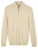 Thomas Maine Half Zip Fine Merino Single Knit Trui Zacht Geel