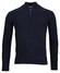 Thomas Maine Half Zip Single Knit Merino Cashmere Trui Navy