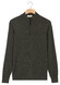 Thomas Maine Half Zip Single Knit Merino Wool Trui Donker Groen