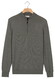 Thomas Maine Half Zip Single Knit Merino Wool Trui Grijsgroen