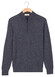 Thomas Maine Half Zip Single Knit Merino Wool Trui Indigo