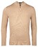 Thomas Maine Half Zip Single Knit Uni Color Trui Beige