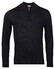 Thomas Maine Half Zip Single Knit Uni Color Trui Navy