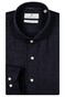 Thomas Maine Herringbone Flanel Bari Cutaway Overhemd Navy