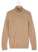 Thomas Maine High Neck Single Knit New England Donegal Merino Wool Trui Beige