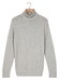 Thomas Maine High Neck Single Knit New England Donegal Merino Wool Trui Light Aqua