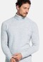 Thomas Maine High Neck Single Knit New England Donegal Merino Wool Trui Light Aqua