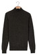 Thomas Maine High Neck Single Knit Subtle Uni Color Melange Merino Wool Trui Antraciet Melange