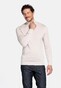 Thomas Maine High Neck Single Knit Subtle Uni Color Melange Merino Wool Trui Ecru