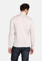 Thomas Maine High Neck Single Knit Subtle Uni Color Melange Merino Wool Trui Ecru