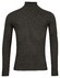 Thomas Maine High Neck Uni Subtle Knit Rib Pattern Pullover Anthracite Grey