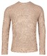 Thomas Maine High Round Neck Pullover Rib Knit Trui Licht Beige
