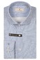 Thomas Maine Hyperstretch Geometric Fantasy Star Pattern Roma Modern Kent Overhemd Midden Blauw
